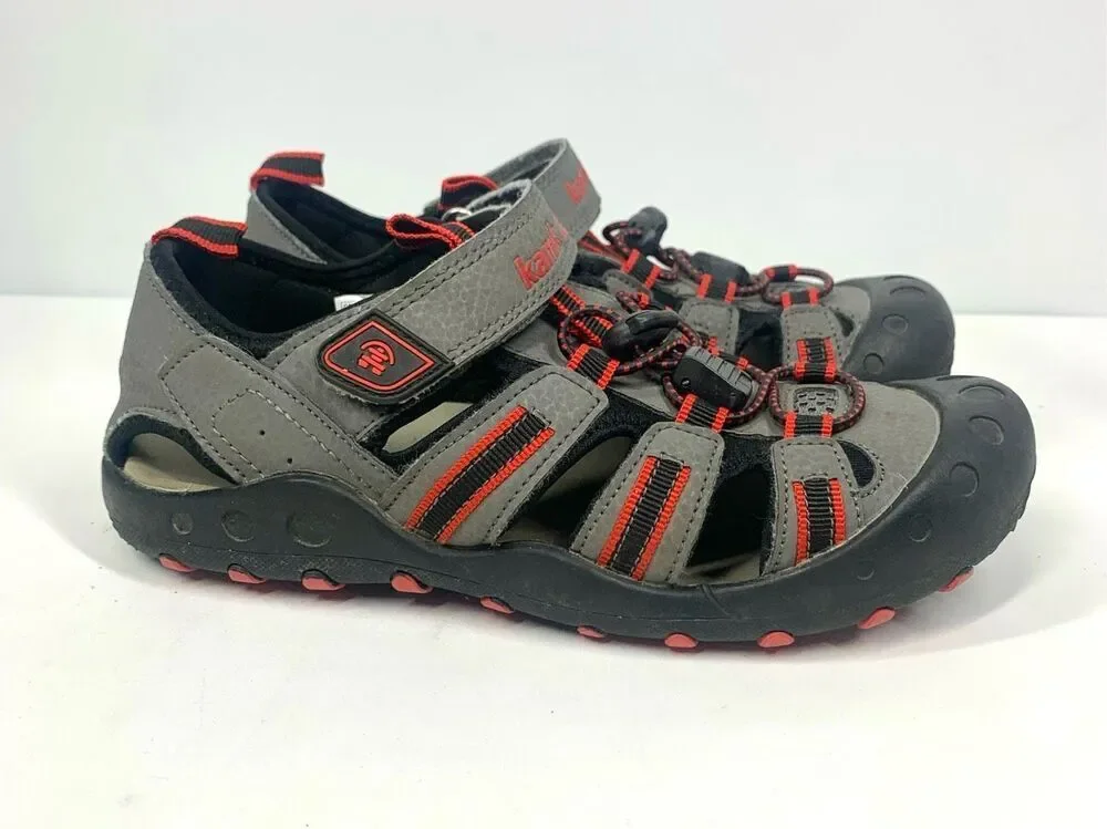 Kamik Crab Water Sandals Red Gray Black Little Kids Girls Boys Size 3 Unisex
